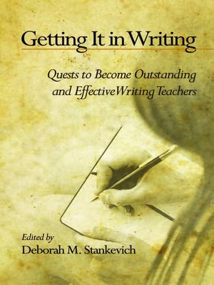 cover image of Getting It in Writing